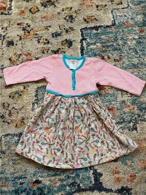 Zutano Stripe Floral Dress